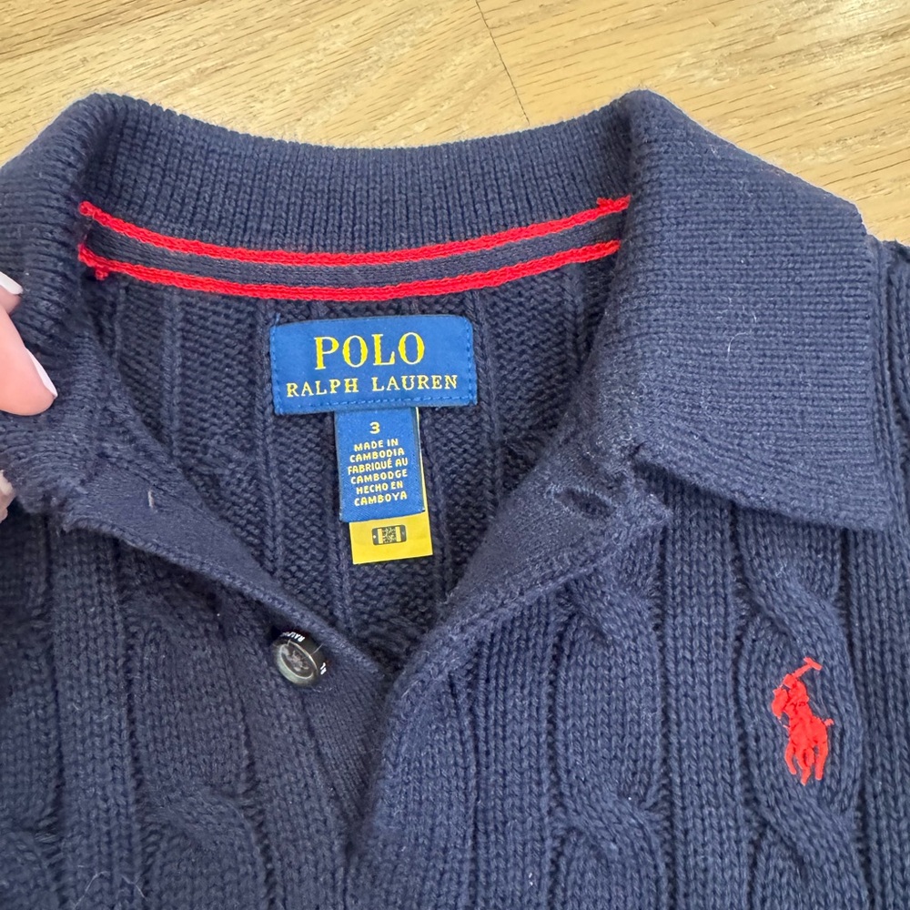 Polo by Ralph Lauren Dark Blue Knit Sweater - Picture 5 of 5